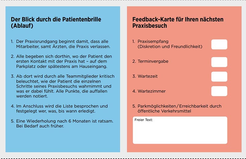 feedback karte arztpraxis